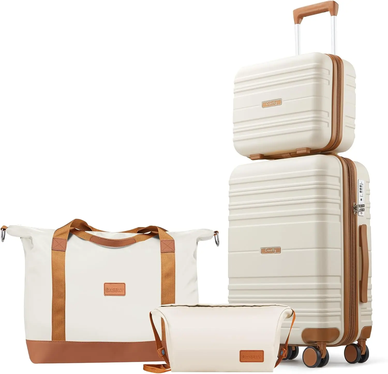 

4 Piece Luggage Sets, 20 Inch Expandable Carry On Suitcase with TSA Lock & Spinner Wheels, Lightweight PC Hard Shell Travel