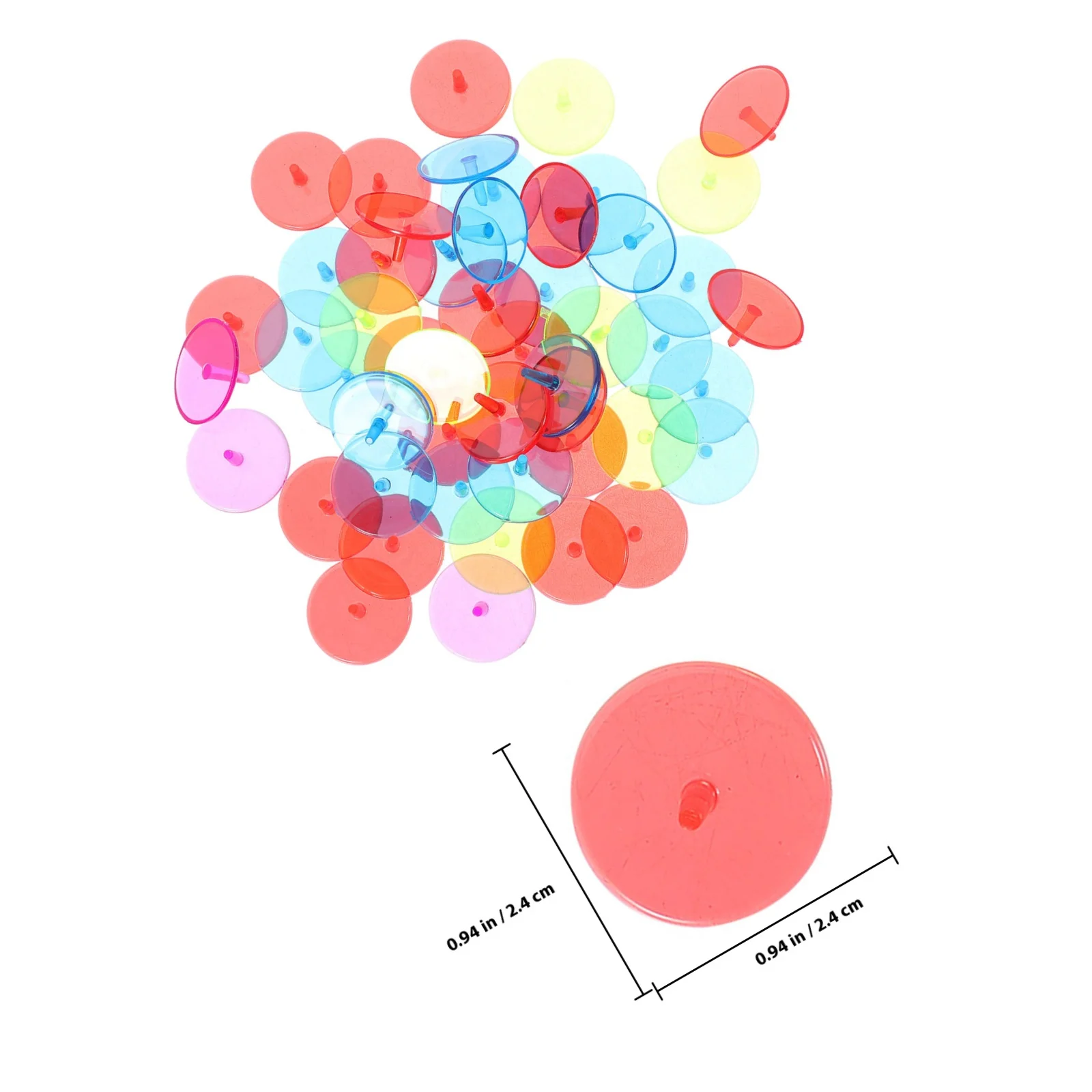 50 قطعة الكرة الشفافة علامة جولف موقف أداة البلاستيك الأصفر الجولة 0.9 بوصة 238 مللي متر لعبة دقيقة بمناسبة ملحق