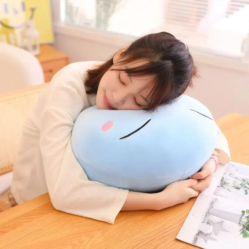 10-45cm Genshin&Shrem Game Cartoon Dolls Throw Pillow Blue Creative Stuffed Kawaii Toys Anime Soft Decor Funny Birthday Gifts