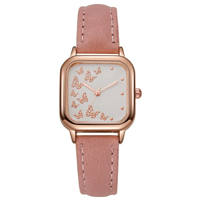 2025 نساء ساعات حزام من الجلد فراشة ساعات المعصم السيدات ساعة كوارتز ساعة عادية هدية فستان Reloj Mujer Vro oraСыыыСВСЛВСХВСХВСХВСНГ