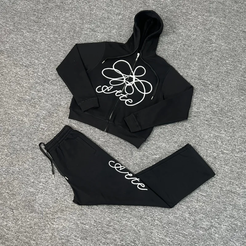 

Модный мужской худи-кардиган с вышивкой, весенний, хлопковый, на флисовой подкладке, повседневная одежда, с цветочным принтом, уличный стиль, молодежная мода