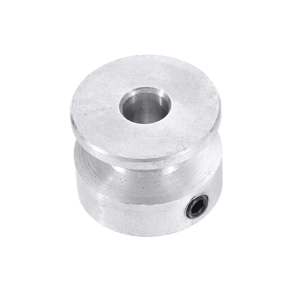 Polea De aleación de aluminio de 20mm, rueda de polea de orificio fijo de ranura única para eje de Motor, correa de 6mm, 4/5/6/8/10mm