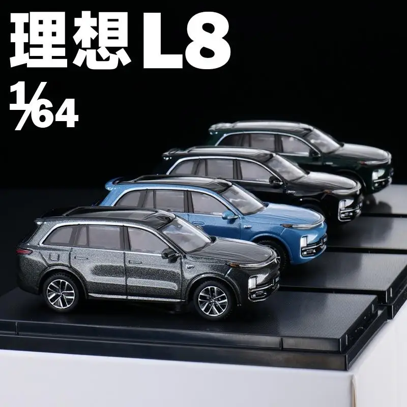 

Li Auto L8 Car Model 1:64 Original Factory New Energy Simulation Alloy Die-casting Model Kids Xmas Gift Toys for Boys