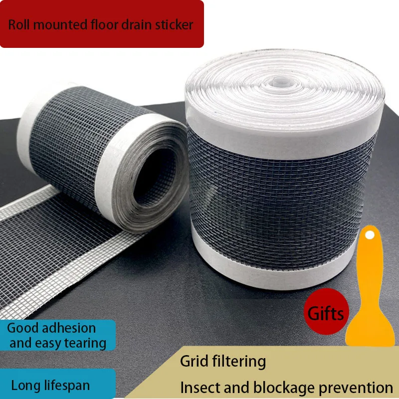 

Самоклеящиеся дренажные волосы для ванной комнаты, антиблокирующие фильтры, сетчатые наклейки для ремонта, Одноразовые наклейки на слив пола