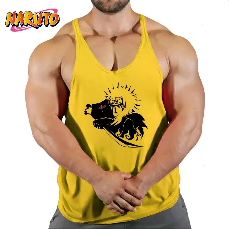 

Stringer Men's Gym Vest, Jiraiya Graphic Design, Racerback Thin-Strap, Quick-Dry & High-Performance for Intense Bodybuilding