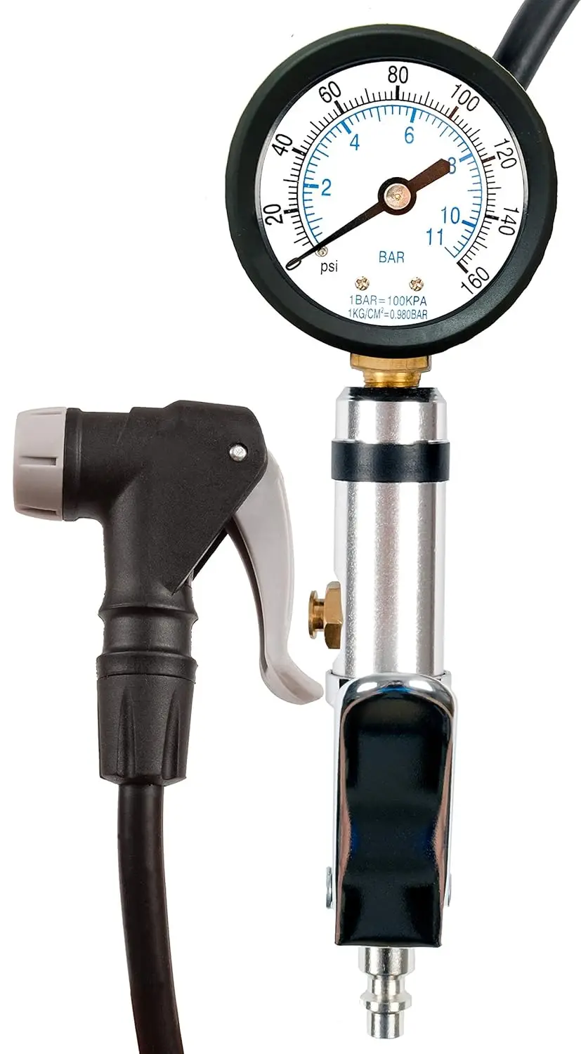 

Универсальный датчик накачки велосипедных шин с клапаном автоматического выбора — инструмент для воздушного компрессора Presta и Schrader