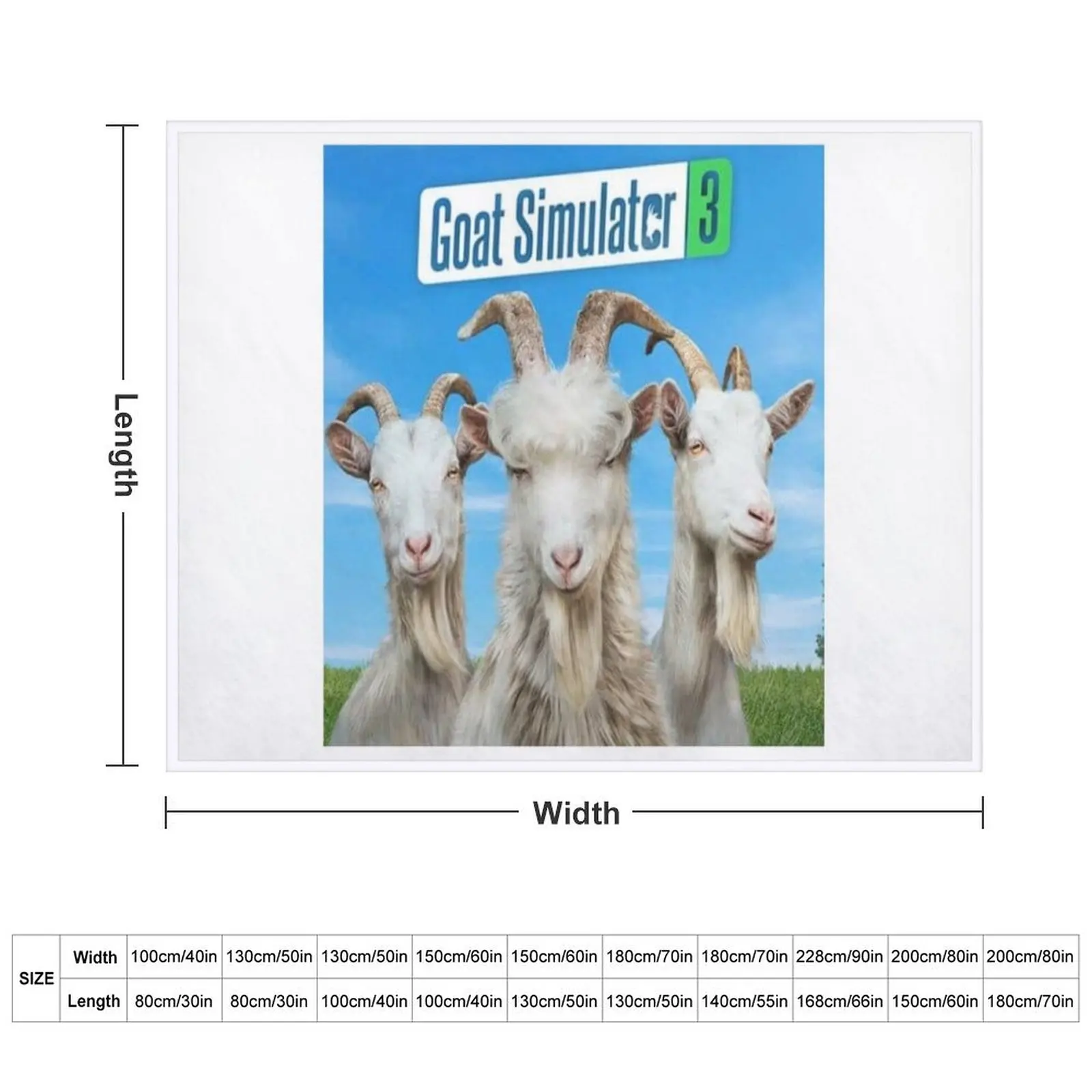 Goat Simulator Throw Blanket sofa bed for babies Soft Blankets