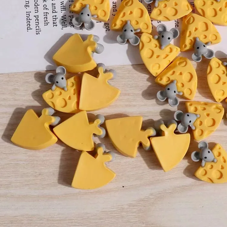 10 Stücke Mini Käse Maus Miniatur Puppenhaus Frühstück Pretend Play Küche Kleine Puppe Lebensmittel Spielzeug Zubehör – Detail 6