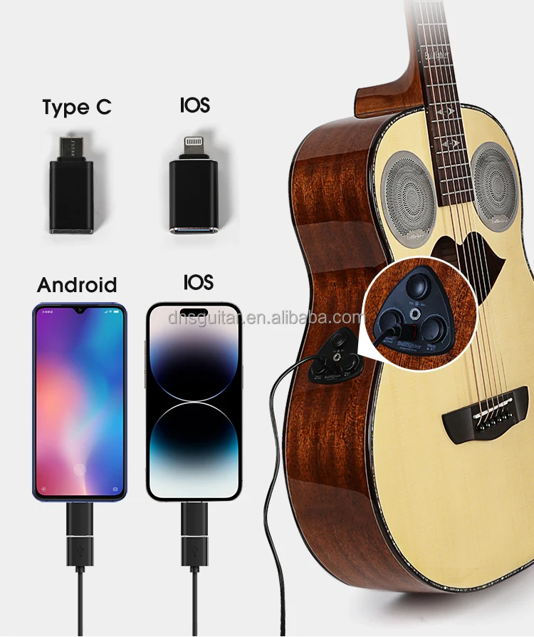 Wholesale Custom Stringed Instruments 40 Inch 6 String Travel  Singer High-gloss Best Acoustic Guitar With 10W speakers