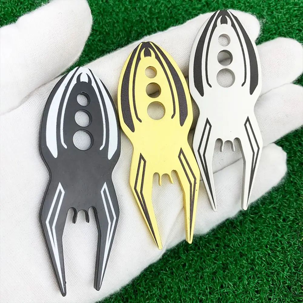 Divot Tool Putting Green Fork Clover Ball Marker Golf Green Fork in lega di zinco Portable Golf forcone Golf Divot Repair Tool