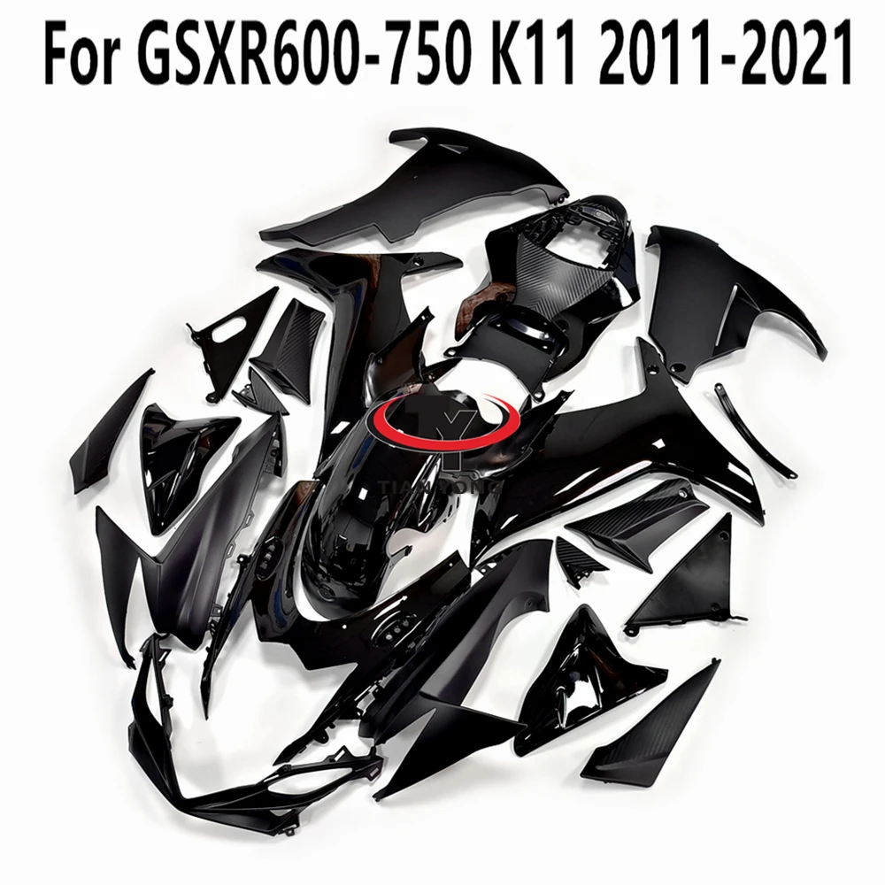 Full Fairing Kit For GSXR600 GSXR750 Fit GSXR 600 750 K11 2011-2012-2013-2014-2015-2016-2022 Bodywork Cowling Matte Black Glossy