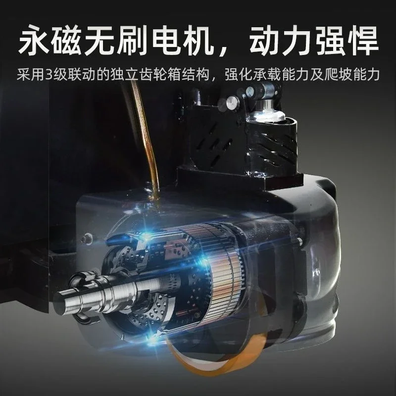 Full semi-electric forklift truck hydraulic ground cattle land trailer lifting