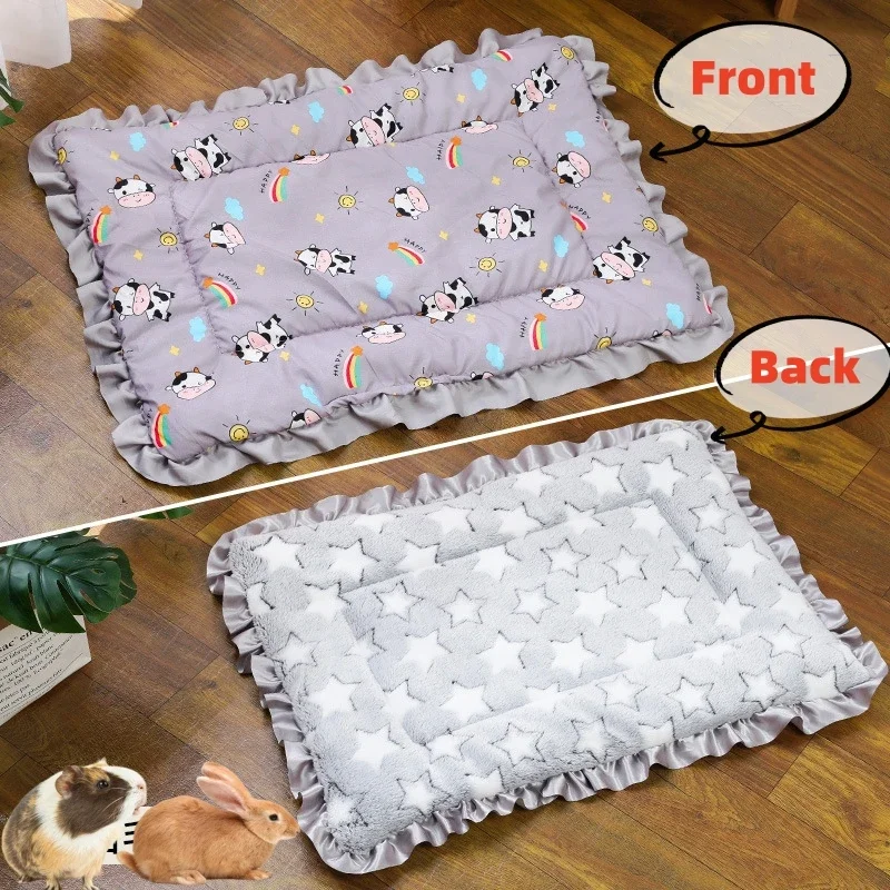 Winter Warm Small Guinea Pig Hamster Bed House House Nest Hamster Accessories Squirrel Hedgehog Rabbit Chinchilla Bed Mat