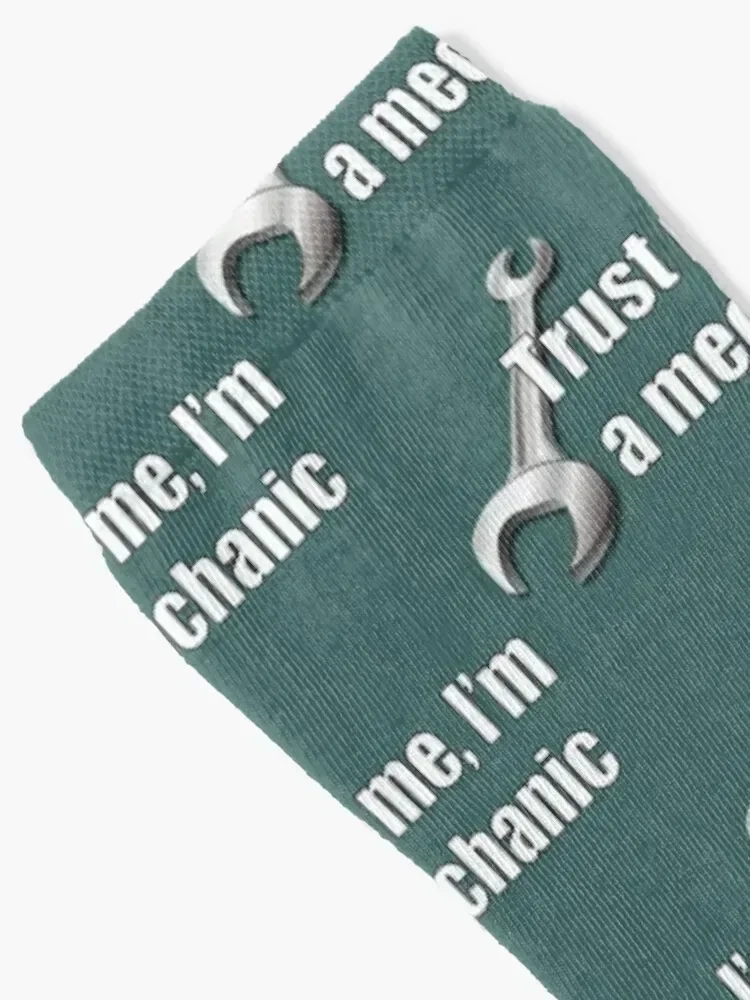 Trust Me I'm A Mechanic Funny Auto Repair Quote Socks New year's retro Male Socks Women's