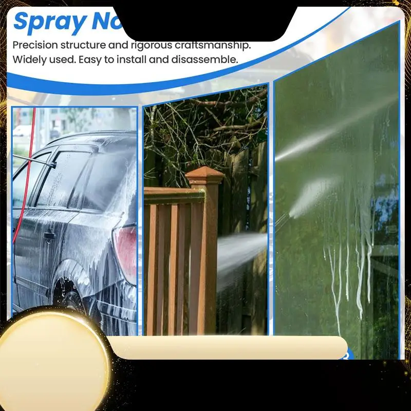 

5 шт. распылительные форсунки для мойки высокого давления, 1/4 набора распылительных наконечников для быстрого подключения (4,0 галлонов в минуту), несколько градусов-A74F