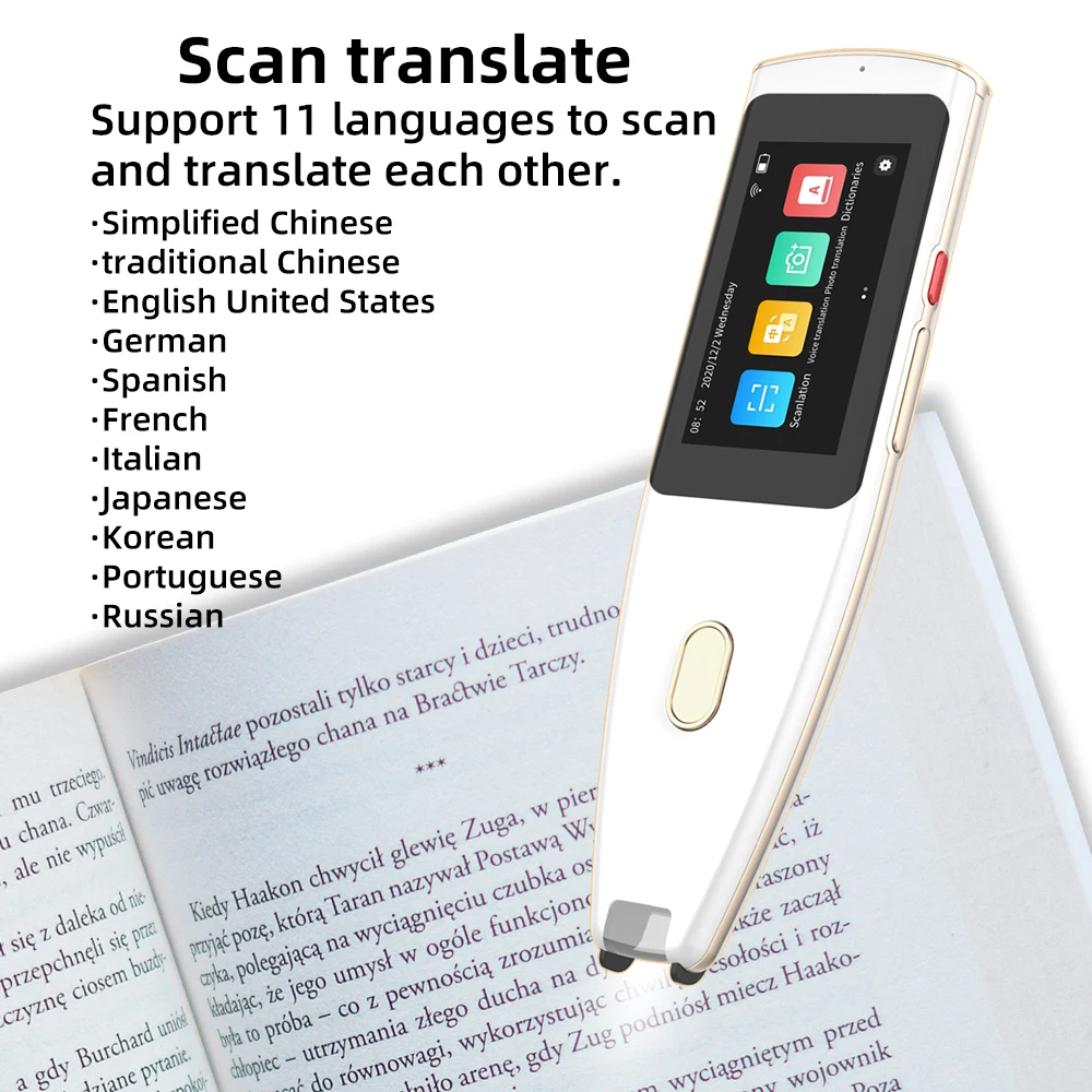 scanning translation pen English learning pronunciation translation personnel text pictures photos scanning pen dictionary pen