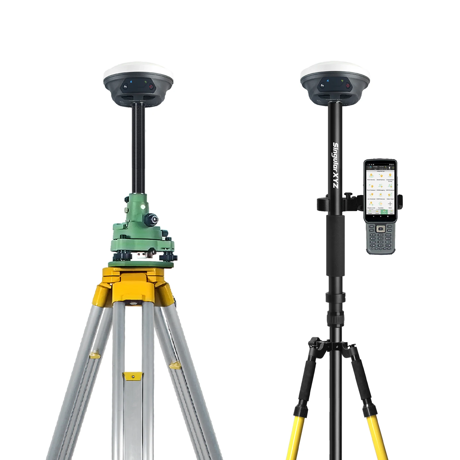 SingularXYZ RTK Receiver GPS Outdoor Waterproof 15km UHF Radio Differential GPS RTK GNSS Base Rover With Extra Radio