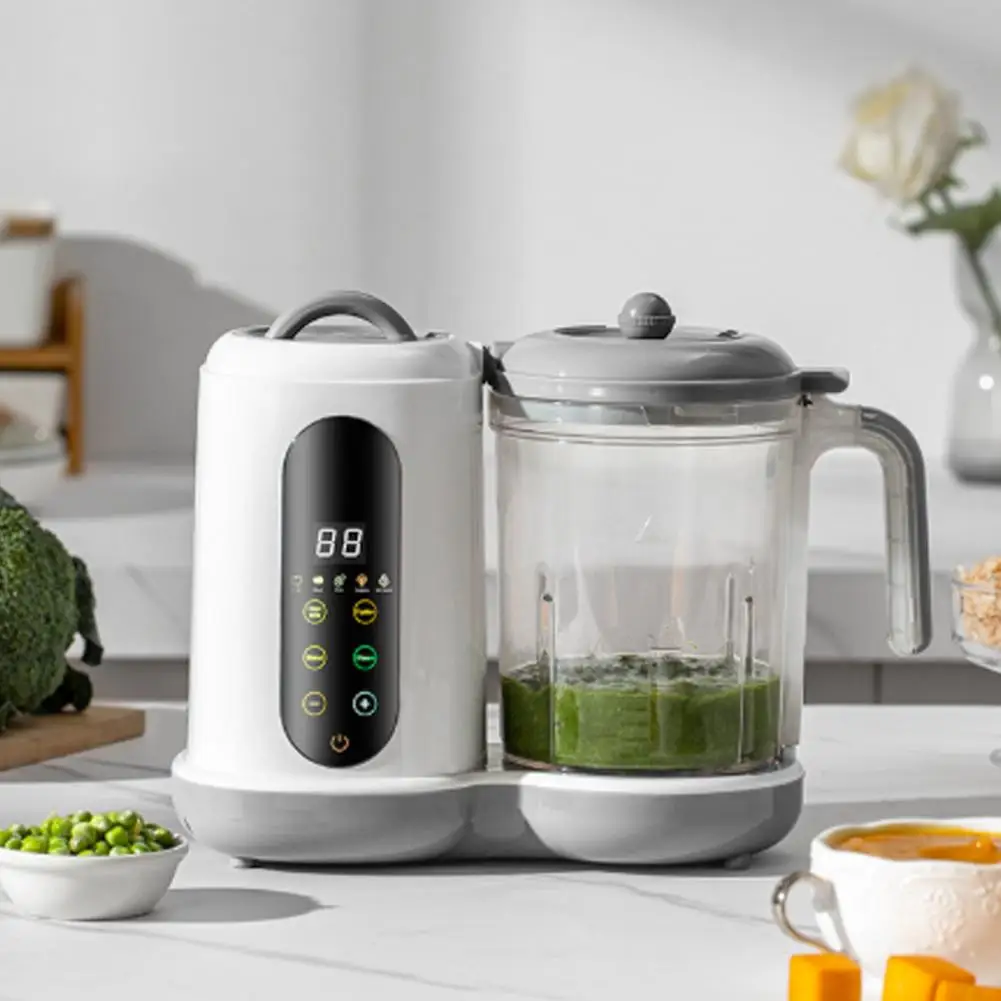 EU Plug Infant Food Maker, Infant Food Processor And Steamer, Puree Blender, Multifunctional Baby Puree Maker