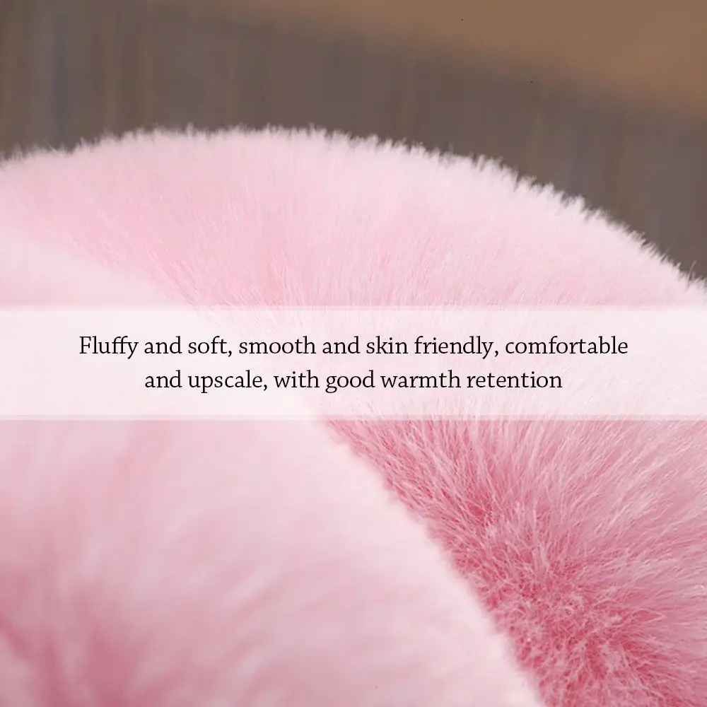 Winter Warm Plush Earmuffs Foldable Adjustable Earflaps Casual Cute Antlers Ear Warmer for Men Women