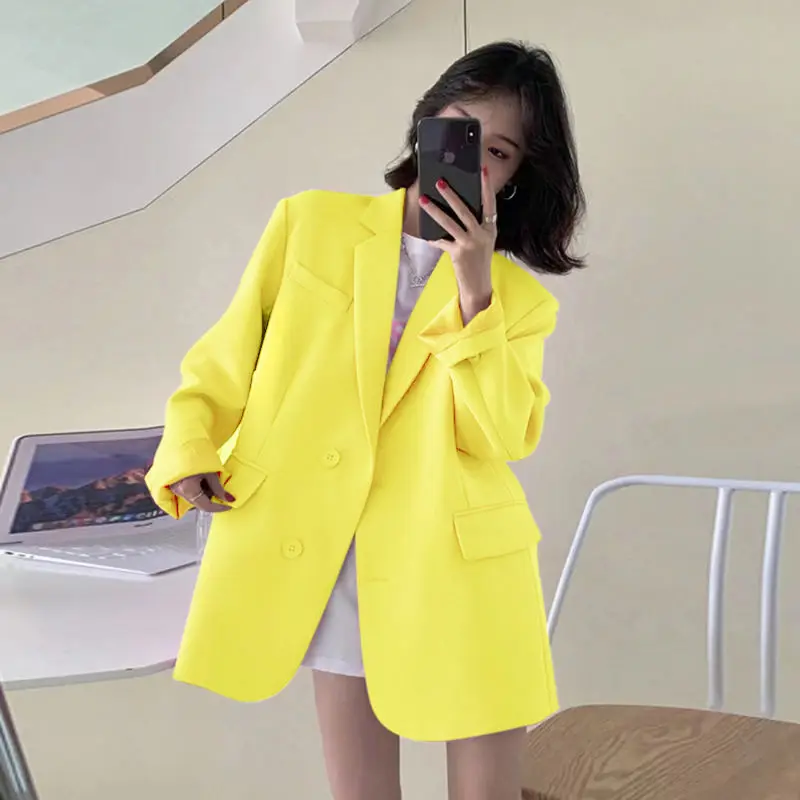 3-B15   Mint Mambo Blazer Women 2024 New Spring and Autumn Street Style High-enall Short Casual Suit