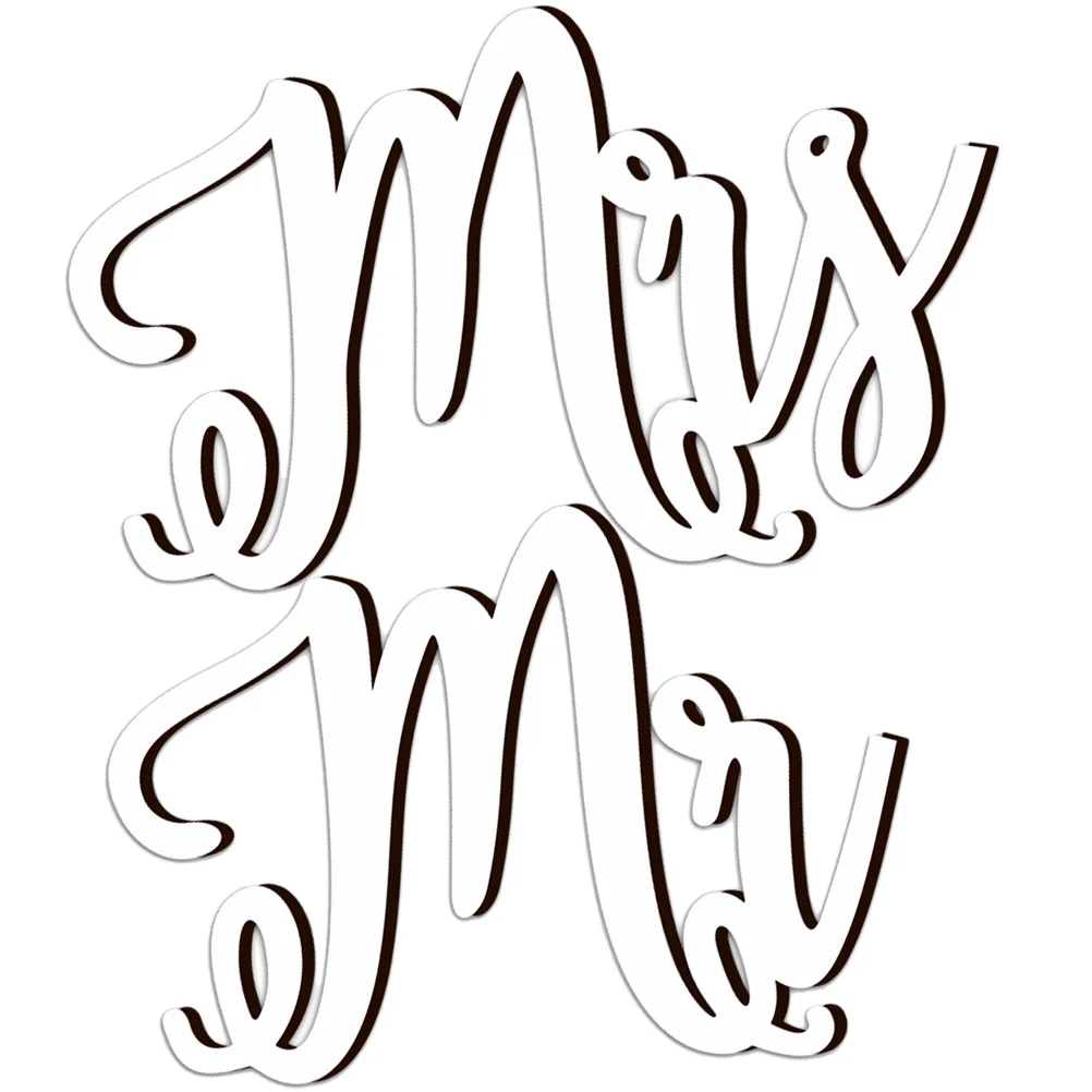 1 مجموعة الزفاف خشبية معلقة علامة الزخرفية كرسي زخرفة تصميم رسالة ريفي لحفل زفاف الديكور الرومانسي