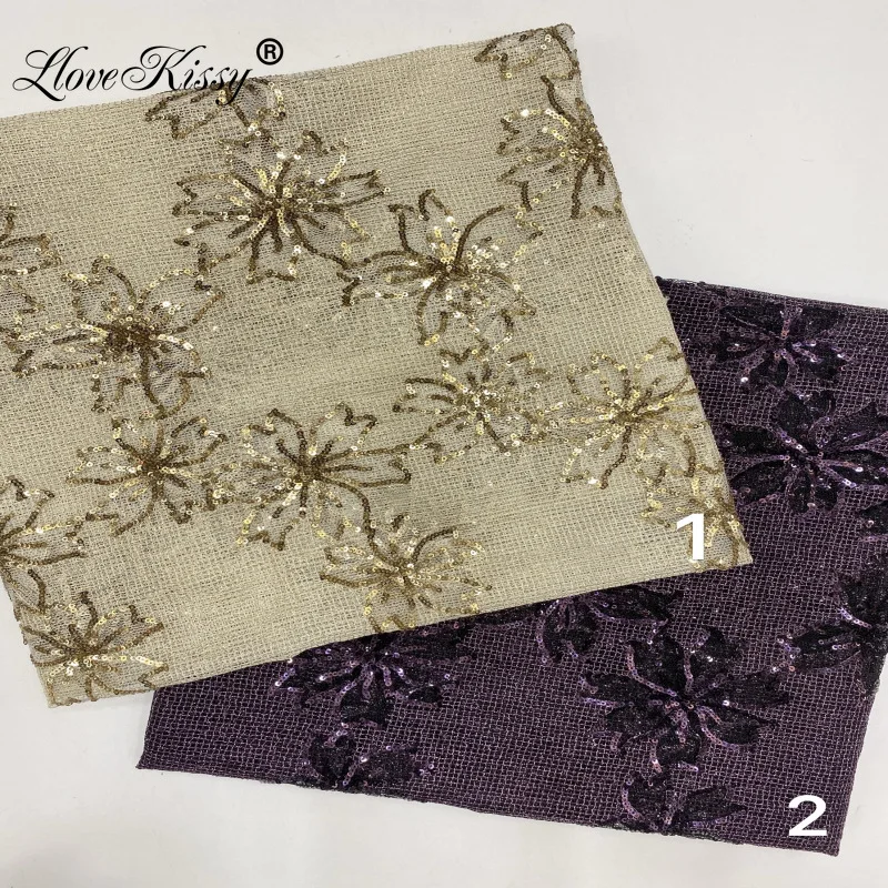 

Новая сетчатая вышитая красочная ткань с блестками, легкая роскошная женская юбка, вечернее платье, жилет, пальто, кепка, ткань из бисера, ширина 125 см