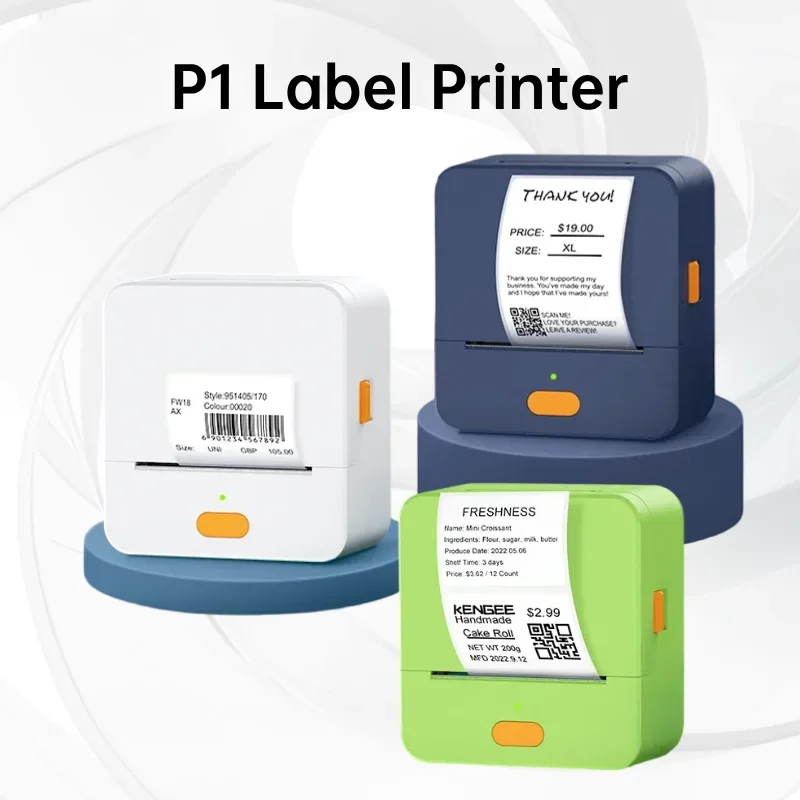 

Label Printer Portable Thermal Printing Bluetooth Wireless Mini Sticker LOGO Maker Pocket Inkless P1 Sticker Printer