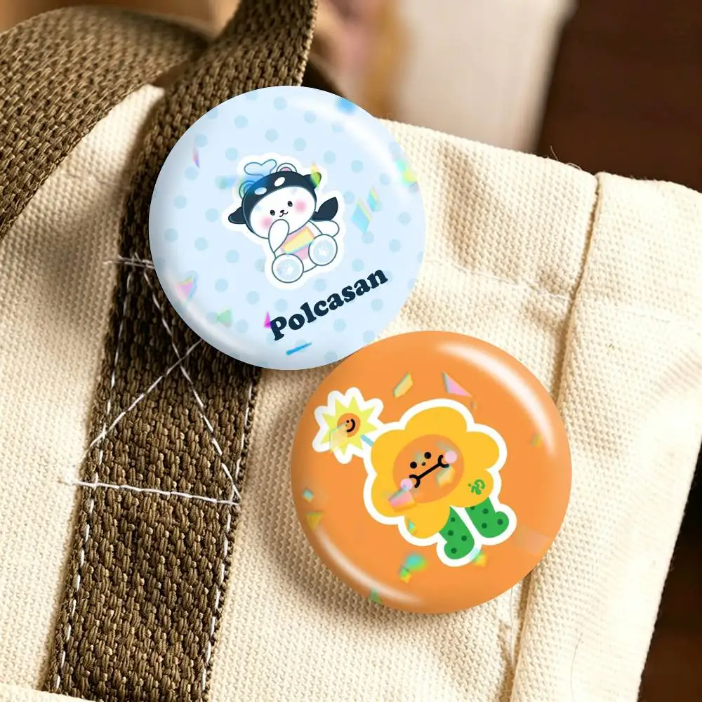 M-Mascot GMMTV 25mm 32mm 44mm 58mm 75mm Brooches Badges Pins for Accessories Gift
