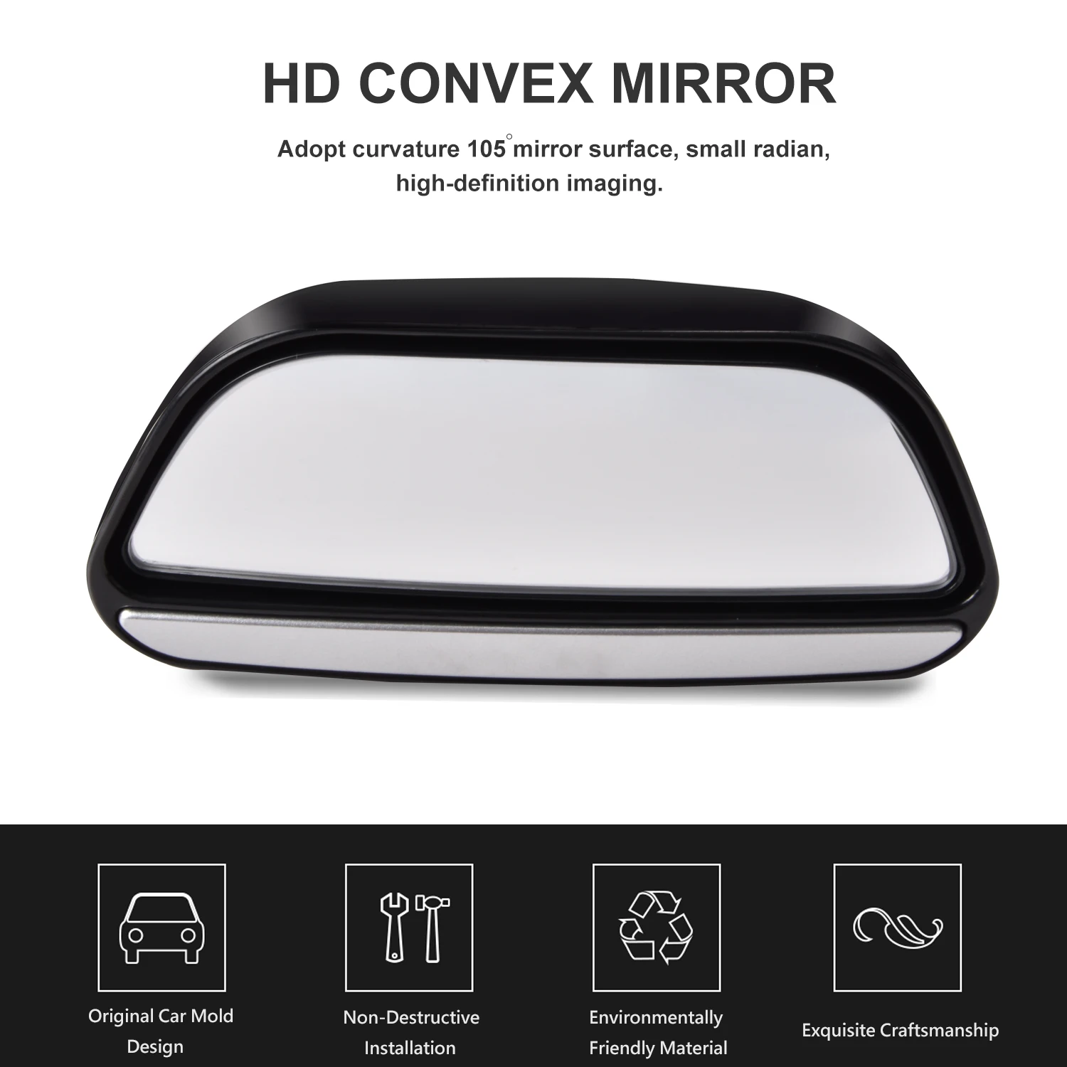 Car Rearview Mirror View Auxiliary Blind Spot Mirror Wide Angle Side Rear Mirrors For Suzuki Jimny 2019 2020 Car Accessories