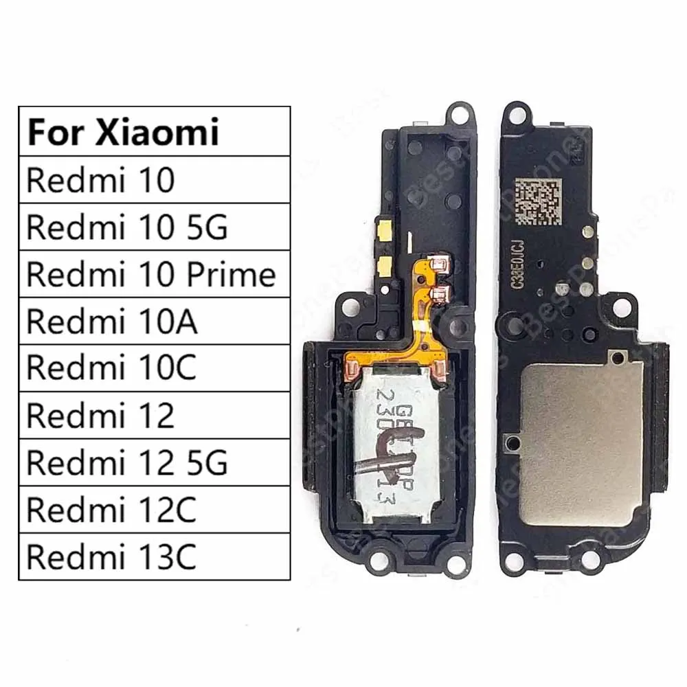 

Loudspeaker For Xiaomi Redmi 12 5G 12C 13C 10 Prime 10A 10C Loud Speaker Buzzer Ringer Sound Module Spare Parts