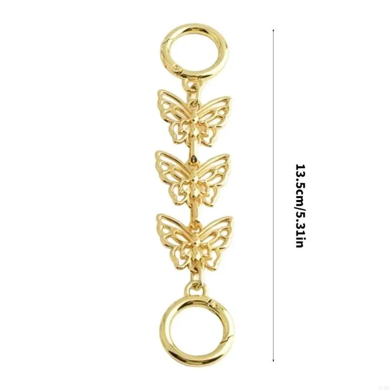 Elegant Alloy Jewelry Extender Chain Underarm Butterfly Design Adjustable Accessory E0BF