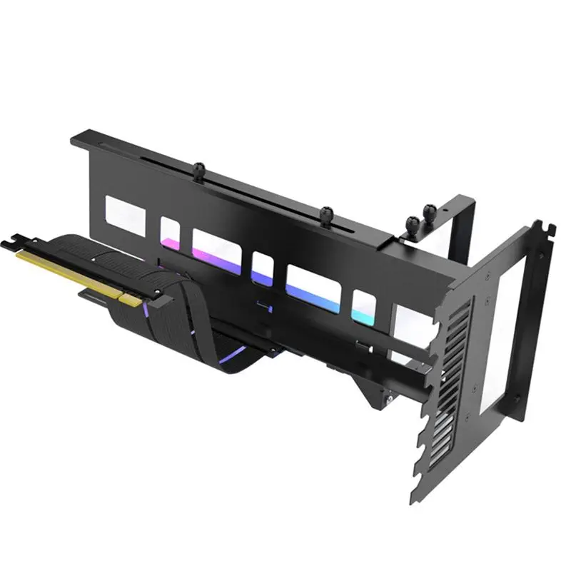 EZ-40 ARGB Graphics Card Vertical Bracket Pcie 4.0 X16 Adapter Cable GPU Graphics Card Steering Bracket-AEF7