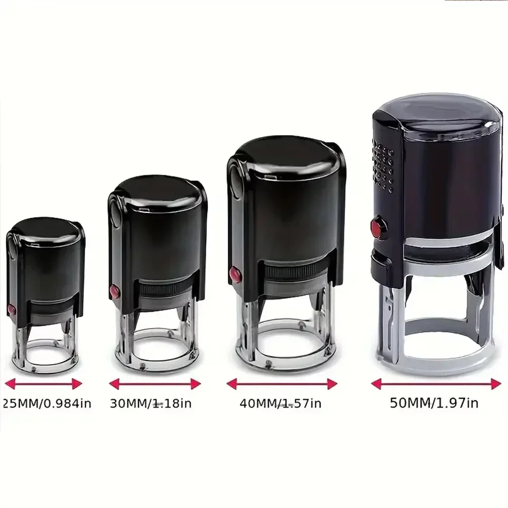 مخصص الذاتي التحبير ختم 25/30/40/50 مللي متر شعار مستدير تصميم شخصية النص الصحافة من نوع التحبير ختم لدعوة الزفاف Envelo