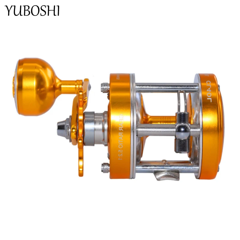 

Newest 2+1BB Left / Right Hand High Quality Fishing Reel 5.2:1/4.2:1 Metal Single Rocker Saltwater Drum Wheel