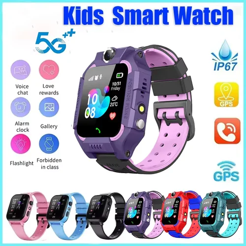 2026NEW niños GPS reloj inteligente 5G ubicación tarjeta SIM llamada SOS reloj inteligente cámara reloj impermeable regalo para IOS Android regalo para niños