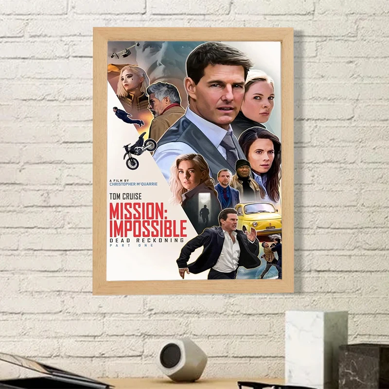 

Movie Paintings for Bed Room Decor Mission Impossible Tom Cruise Wall Decoration Painting Home Decorations Canvas Poster Art the