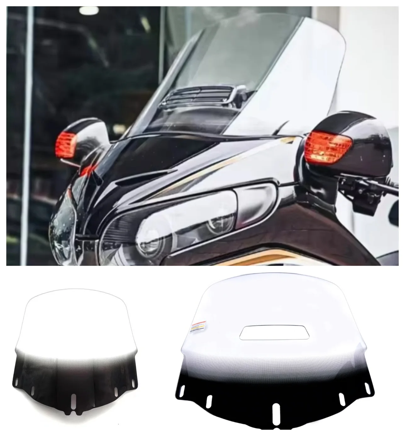 

For Honda GoldWing GL1800 Motorcycle Windshield Sport Shield Hollow Style 2001-2017 25 Size Wind Deflector PC Spoiler Baffle