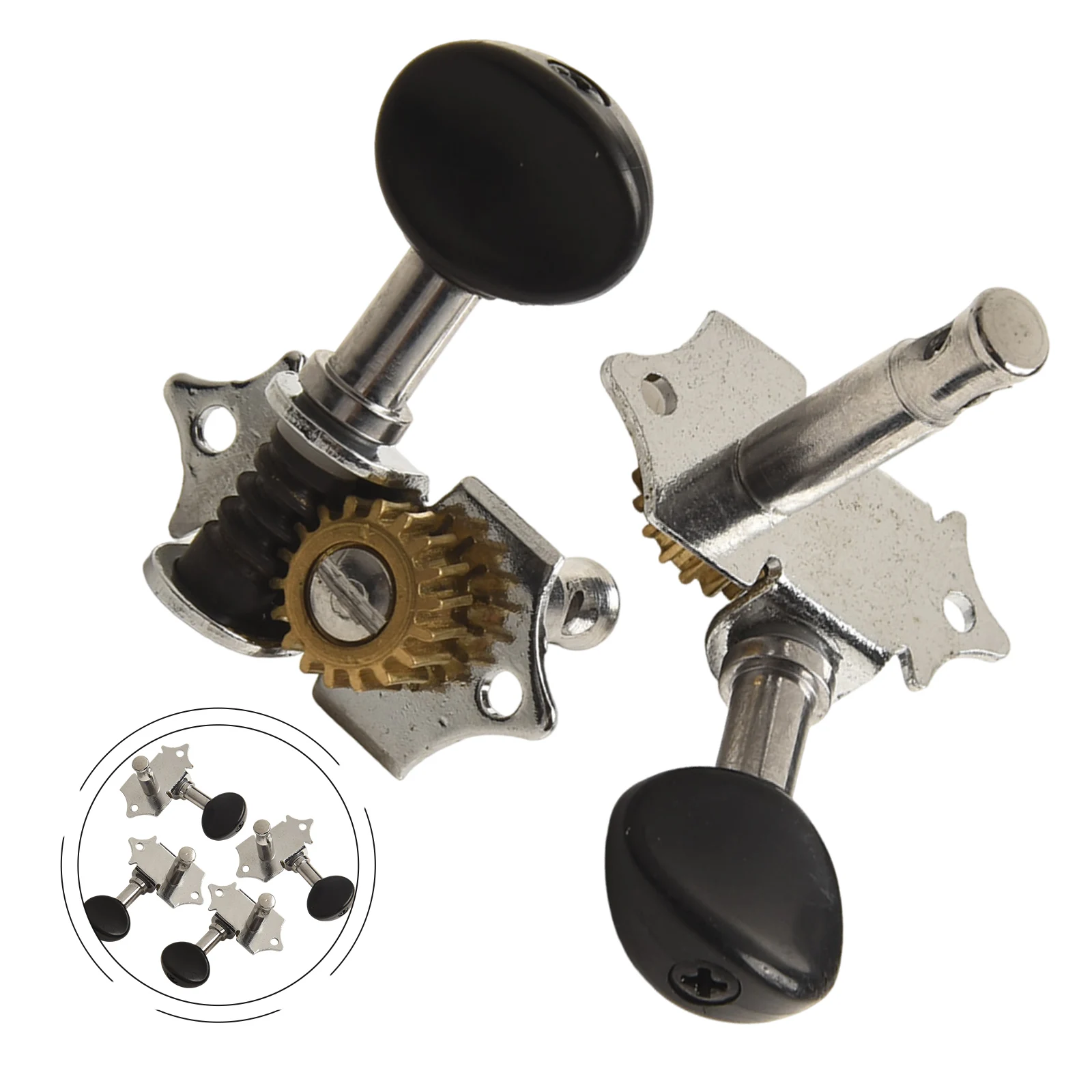 Instrument Supplies Ukulele Machine Heads Ukulele Pegs Set Complete Package Easy Installation Rustproof Materials