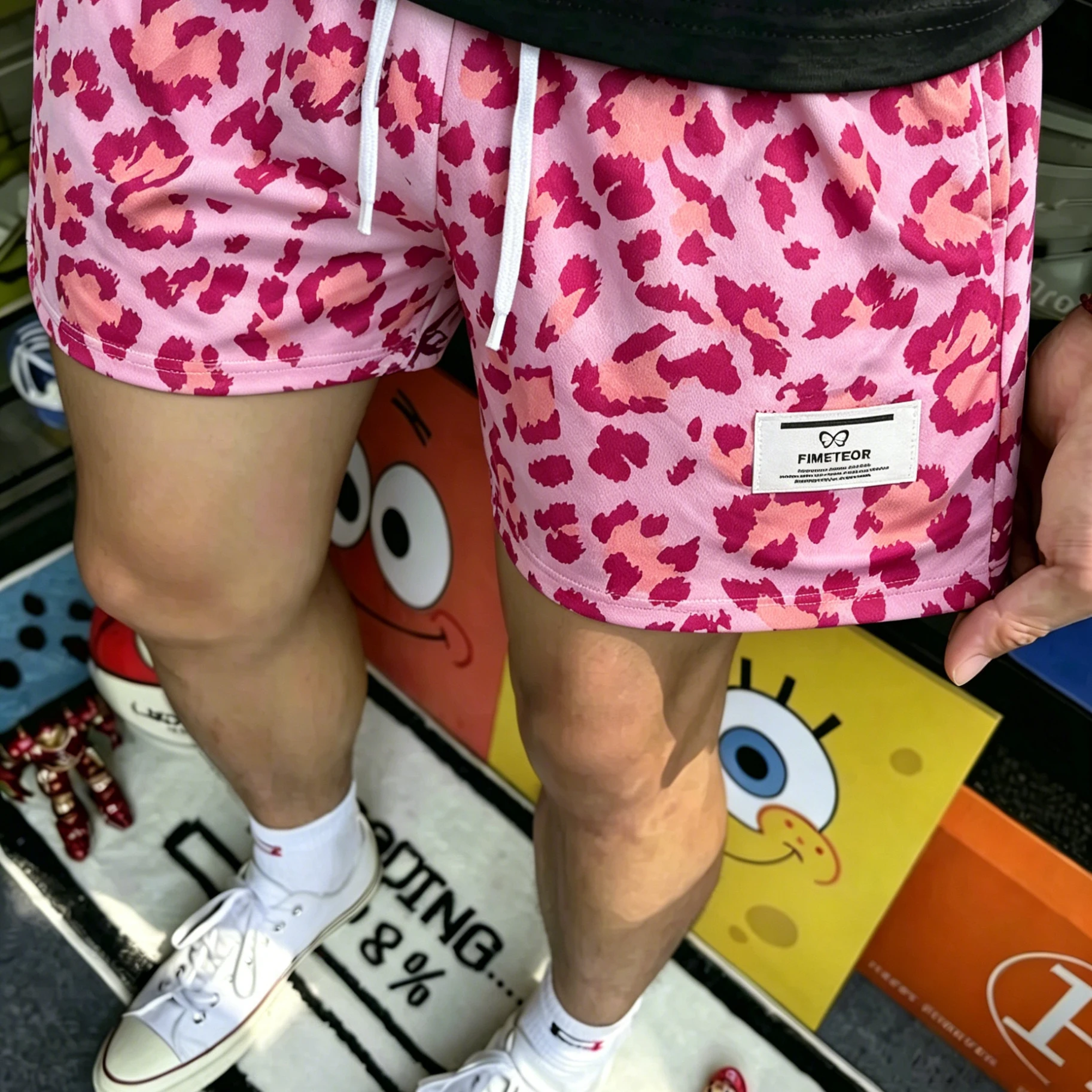 American Style Four-Quarter Shorts Quick Dry Sport Basketball Loose Fit Breathable Knee-High Trendy Brand Digital Print