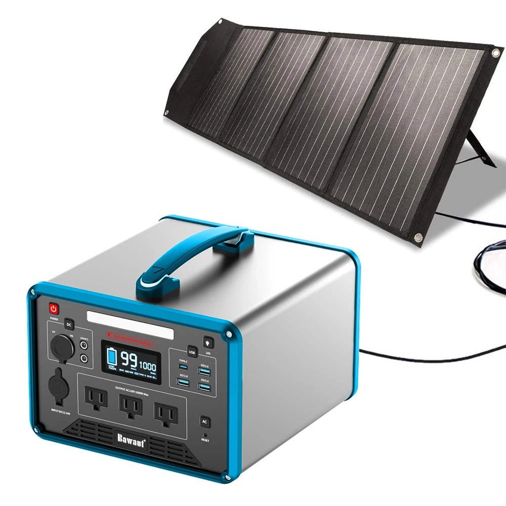 Off Grid Solar And Generator System 1kW For Home Outdoor And Portable Audio Speaker