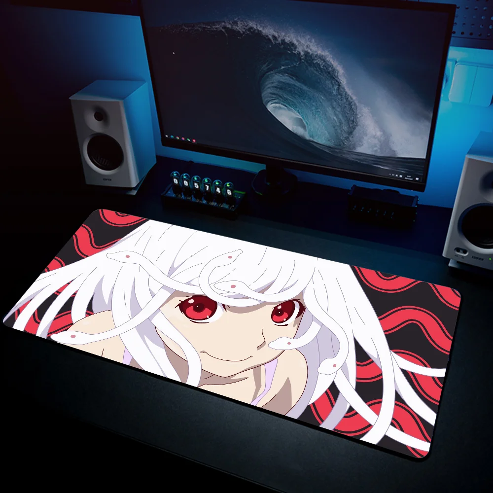 anime girl S-Sengoku Nadeko  Mousepad Mouse Mat Desk Mat With Pad Gaming Accessories Prime Gaming XXL Keyboard Pad