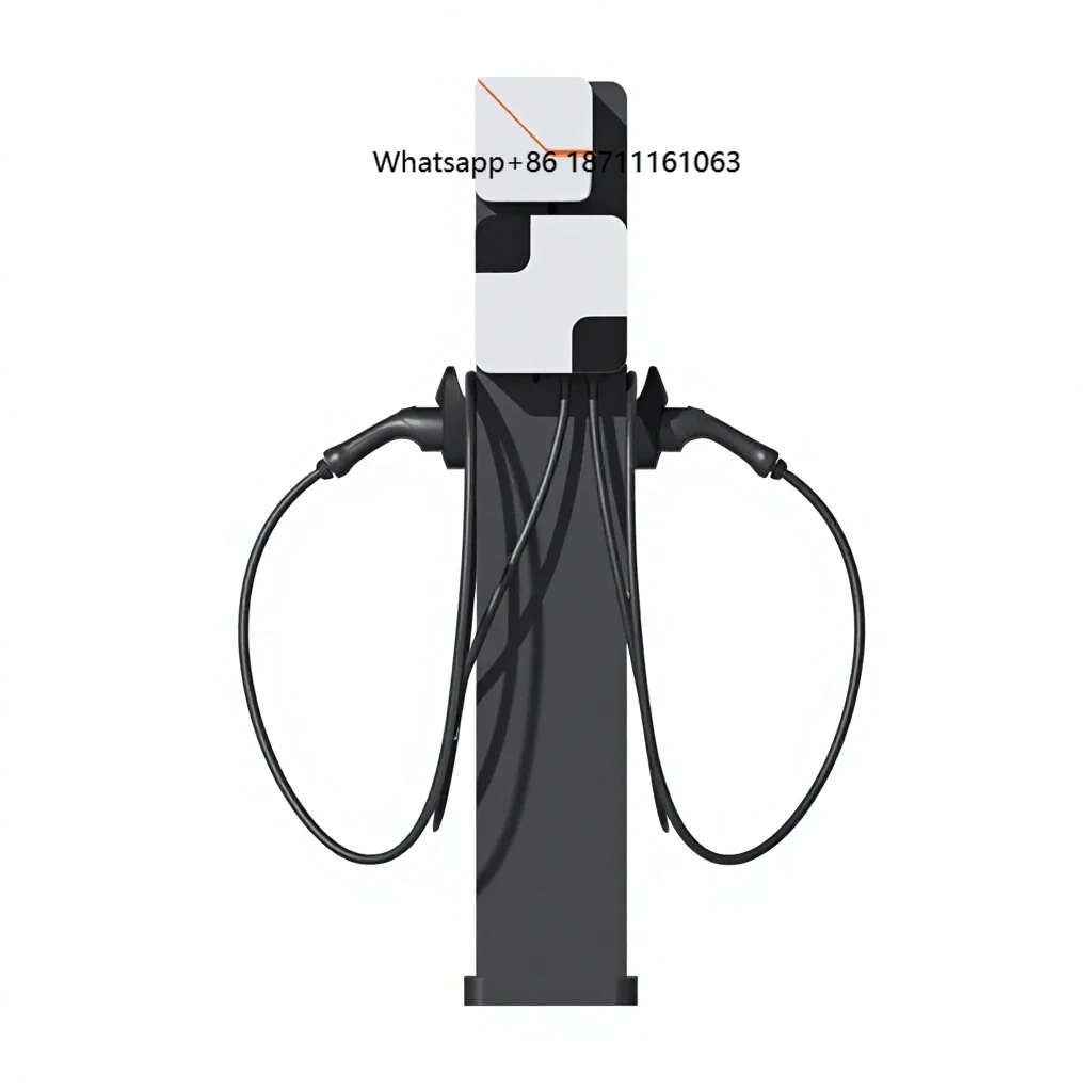 Dual plug electric vehicle charging station AC 14kW electric vehicle charger