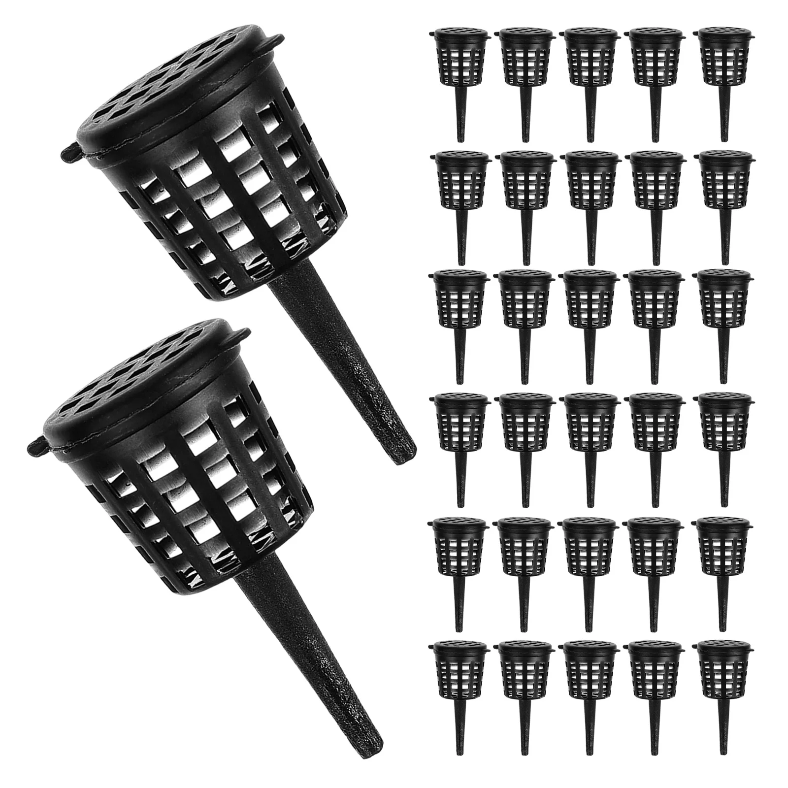 

180 шт. корзина для удобрений с крышкой, небольшой портативный пластиковый инструмент для удобрения бонсай для аквариумных водных растений, сада, орхидеи