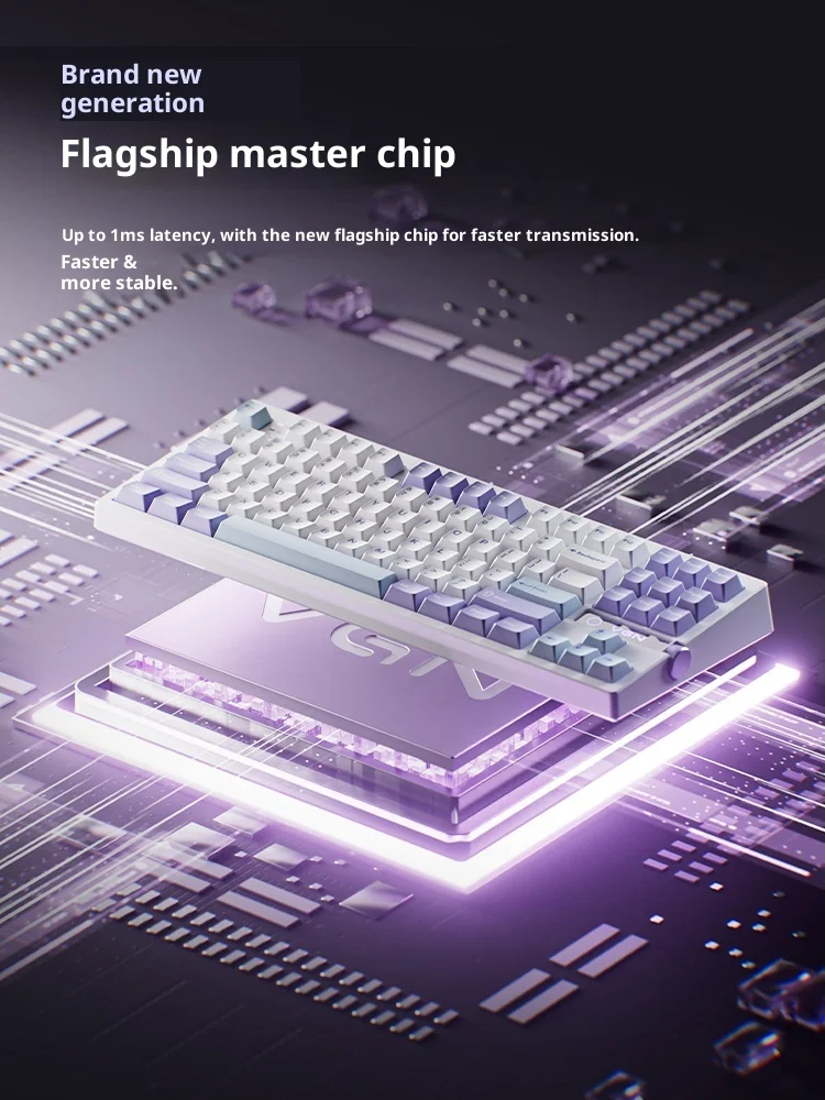 VGN V87 V2 カスタムメカニカルキーボード サイドプリントキー搭載 ワイヤレスBluetooth 3モード ゲーミング・オフィス専用