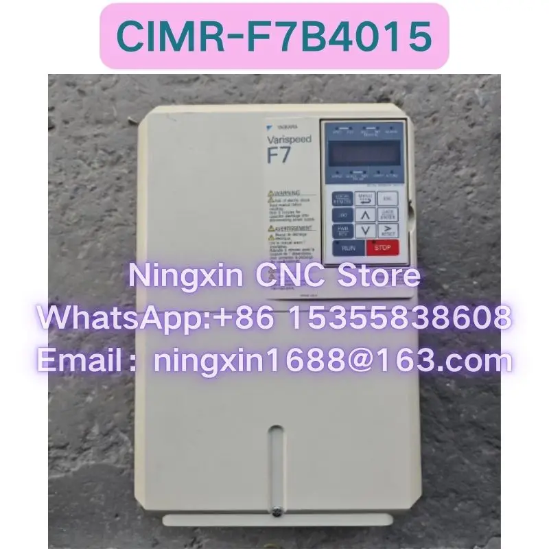 Second-hand CIMR-F7B4015 Frequency Converter Tested OK