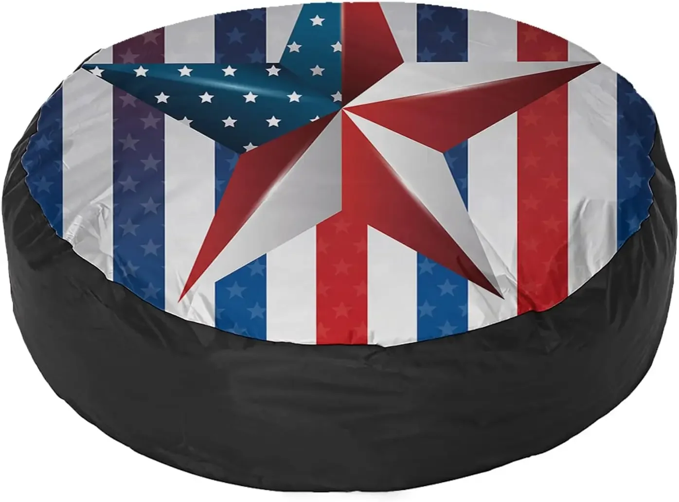 Inpennce Day Stripe Star Spare Tire Cover Weatherproof Dustproof Universal Tire Cover For RV Trailers Motorhomes SUV