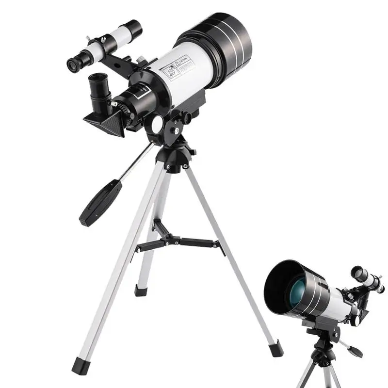 

Astronomical Telescope Kit, Camping Binoculars, With Eyepieces Finderscope Tripod Etc., Gift For Children