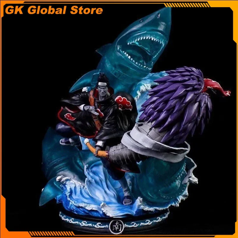 

40cm Naruto Anime Figure Hoshigaki Kisame Akatsuki Peripheral PVC Model Statue Desktop Decoration Ornaments Birthday Gifts Toys