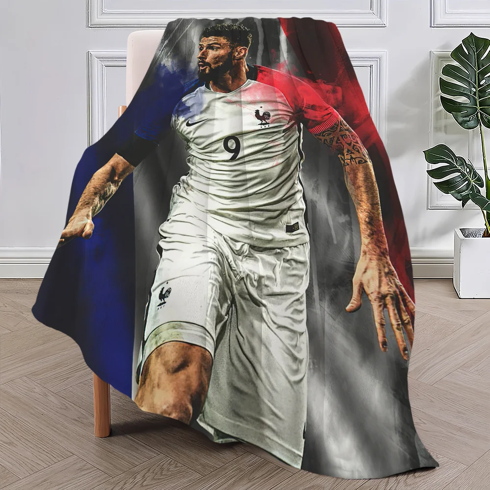 لاعب كرة القدم بطانية أفخم قيلولة أريكة البساط للعيش O-Olivier G-Giroud-s غرفة مكتب غرفة نوم عيد ميلاد المنزل السفر هدايا الأطفال
