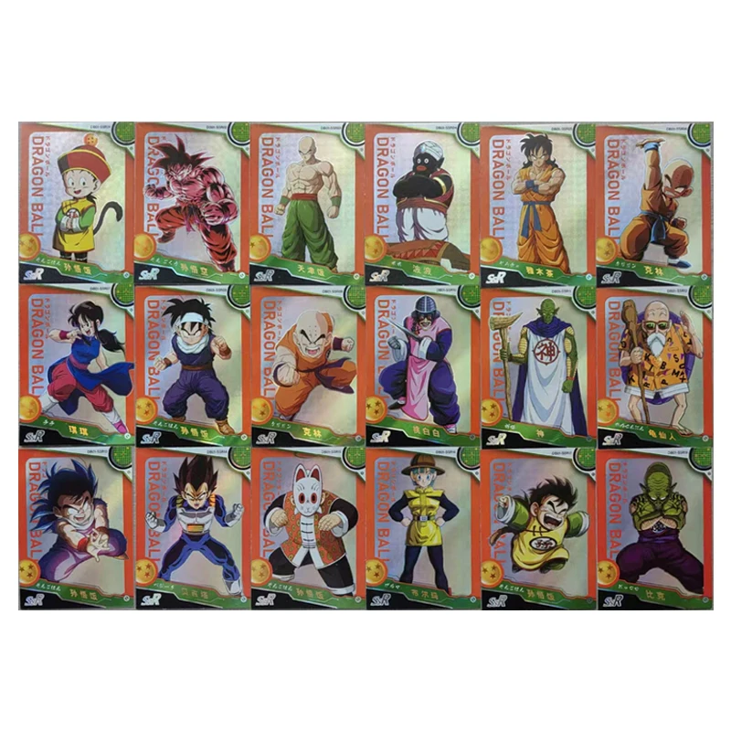 Anime Dragon Ball Son Goku Torankusu Bulma Yamcha Piccolo Majin Buu Ssr Ur Puzzle Cards New Collections Boys Birthday Gift